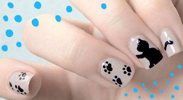 Adorable Puppy Nail Art Ideas Using Thread - wide 6